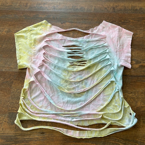 Custom Tie-Dyed The Drive Skeleton Hand Top - Picture 3 of 3